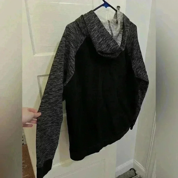Express brand, gray and black pullover hoodie - Picture 5 of 5